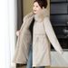 Women's Clothing Women's Long Puffer Coat With Hood - Thickened Down Alternative Filling, Loose Fit Korean Style, Plus Size Oxford Parka Jacket_ecoleips.com