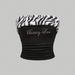Slim Fit Sexy Hot Girl Y2K Letter Rhinestone Leopard Print Crop Top Women's Tube Vest European American Style_ecoleips.com