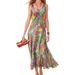 In-stock Cross-border European And American Women's Fashion Sleeveless Printed Long Summer New Bohemian Vacation Beach_ecoleips.com