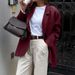Diyun European And American Casual High-End Solid Color Blazer Women's Clothing 2025 Autumn Winter_ecoleips.com