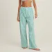 HEZIOWYUN Women's Y2K Loungewear Summer Baggy Long Pants Button Elastic Low Waist Wide Leg Loose Plaid/Striped Sleep Trousers_ecoleips.com