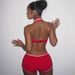 Women's Sexy Backless Halter Jumpsuit Shorts - Sleeveless Solid Color Bodycon Romper For Summer_ecoleips.com