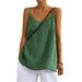 European And American Camisole Women's Clothing, 2026 Summer New Style, Loose-fitting Cotton-linen Sleeveless Versatile_ecoleips.com