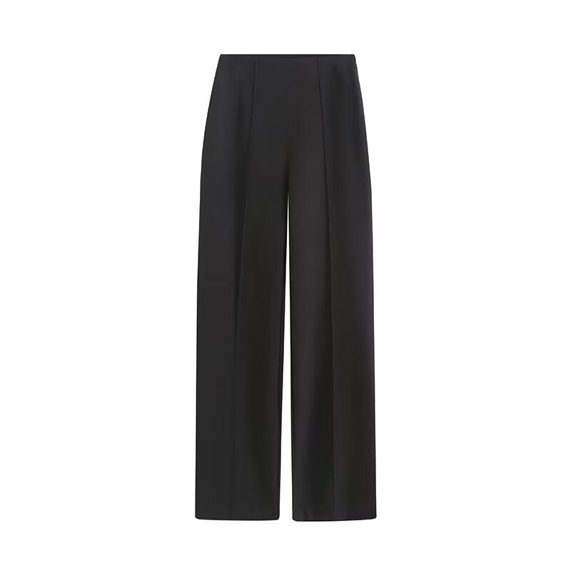 Women's Suit Jacket With Waist Belt High Waisted Loose Fitting Draped Trousers Spring Autumn Fashionable Versatile Waist Cinching Pant Set_ecoleips.com