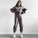 New Fashion Suit Long-sleeved Hooded Loose Sweater Casual Sports Lace-up Trousers_ecoleips.com