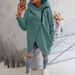 Women's Clothing Women's Long Sleeved Casual Black Hooded Jacket Sweatshirt With Front Pocket Zipper Hoodie_ecoleips.com