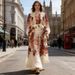 Women's Clothing Women's Floral Diamond Long Dress Large Skirt Niche Design Spring Summer For Formal & Casual For Women_ecoleips.com