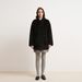 Aria Basics 2025 Autumn/Winter Women's Loose-Fit Lamb Wool With Horn Buttons, Sheepskin Fur Coat_ecoleips.com