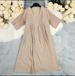 Women's Clothing Source Factory Spot Cotton And Linen Dress Loose V Neck Holiday Style Summer New Style_ecoleips.com