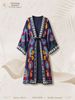 Summer Cross Border Print Beachwear Loose Fitting Intellectual Cardigan Cape Top for Women European And American Style New Arrival 2026_ecoleips.com