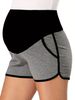 Women's Clothing Maternity Splicing Sports Leisure Elastic Belly Support Comfortable And Fashionable Shorts_ecoleips.com