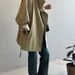 French Retro Style Mid-length Trench For Women, 2026 Spring New Model, Loose-fitting, Waist-cinching, Casual Stand-up_ecoleips.com
