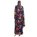 New Style Premium Printed Dubai Elegant Casual Women's Headscarf And Robe Two-Piece Set_ecoleips.com