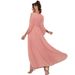 Ba7064 Coral Powder Shoulder-Open Dress For Spring/Summer Parties Hand-Sewn With Diamonds And Wide Skirt Design_ecoleips.com