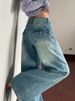 Retro High-waisted Washed Wide-leg Jeans For Women, 2025 Autumn Winter New Style, Loose And Slimming Design With_ecoleips.com