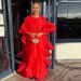 African Loose-fitting Bell-sleeve Robe, Cross-border Ruffled Pleated Fashion Party Dress, Bubu Dress_ecoleips.com