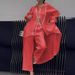 Women's Summer Fashion Casual Long Sleeve Top And Pants Suit Irregular Hem Clothing_ecoleips.com