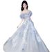 Blue Evening Dress For Women 2026 New Model, High-end, Luxurious, Niche Wedding Dress, Birthday, Adult Toast, Engagement_ecoleips.com