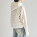 girl 25 Winter New Knitted Patchwork Korean Fashion Hooded Trendy Cotton Jacket For Women Short Style 22699_ecoleips.com