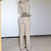 Women's Street Hooded Spliced Sweatshirt Jacket American Contrast Color Waist Spliced Flared Knitted Sweatpants Set_ecoleips.com