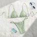 Women's Clothing Pure Color Three Point Low Waist High Slit Bikini Sexy Backless Split Swimsuit_ecoleips.com