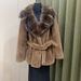 Women’s Mid-Length Faux Sable Coat – Belted Trench Style With Plush Fur Lining | Elegant Winter Outerwear For Office & Evening_ecoleips.com