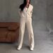 Women's Clothing Independent Station Women's Suit Autumn New Women's Solid Color Sweater Casual Suit_ecoleips.com
