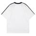 Men's & Women's Streetwear Graphic Print T-Shirt - Sleeve Stripe Design With V-Neck For Casual Wear (Black/White, S-Xl)_ecoleips.com