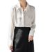 2025 2025 Spring Autumn New White With Women's High End Hidden Button Design For Commuting OL And Vertical Professional Dress_ecoleips.com