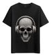 Women's T-Shirts Tshirt Muscle Freaks Diamond Style Jewelry Skull_ecoleips.com