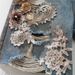 2025 Summer New Niche Lace Flower Stitching Drawing Hole Rhinestone Back Elastic Waist Trendy Cool Denim Shorts_ecoleips.com