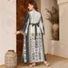 Women's Digitally Printed Robe Muslim Fashion Clothing Hot Selling Cross Border_ecoleips.com