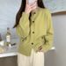 Women's Soft Cozy Short Cardigan Sweater Style Loose Long Sleeve Knitted Top For Autumn Winter_ecoleips.com
