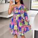 clothing, Foreign Trade Women's Apparel, European And American Cross-border Bohemian Print One-shoulder_ecoleips.com