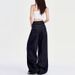 Dark Blue American-style Loose Wide-leg Jeans For Women, 2026 New Model, With A Drapey, Casual, Floor-length_ecoleips.com