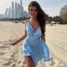 Women's Sexy Bow Knot Maxi Dress Summer 2025 European American Style Cross Border Fashion Suspender Dress_ecoleips.com