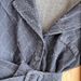 Women's Clothing Popular Denim Skirt Retro Suit Collar Diamond Pattern Mechanism Waist Slimming Dress_ecoleips.com