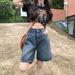 2025s Women's Summer Petite Straight Slimming High Waist American Style Loose Wide Leg Mid-Length Jeans_ecoleips.com