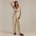 Women's Loose Casual Sleeveless Denim Overalls Side Pocket Clothing_ecoleips.com
