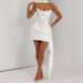 BABY Strapless Bodycon Dress Sexy Sophisticated French Socialite Inspired Design Ribbon Embellishments Cinched Waist European American Style_ecoleips.com