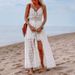 Women's Clothing Sexy Sling Splicing Casual Jumpsuit For Women Hollow Design Home Vacation INS Style For Formal & Casual For Women_ecoleips.com