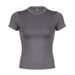 Ins Style Solid Color Round Neck Basic Sleeved T-shirt For Women 2025 New Spicy Girl Slim Fit Sexy Exposed Navel Short_ecoleips.com