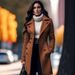Elegant Women's Double Breasted Woolen Coat Solid Color European American Style Spring Autumn Winter Regular Fit Fashion Overcoat_ecoleips.com