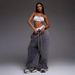 European And American Style Simple Solid Color Sweatpants Women Loose Women's Trendy Loose Straight Pants American Style Distressed Street Sweatpants_ecoleips.com