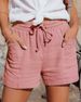 Suitable For All Seasons 2025 Summer New Drawstring Loose Wide-Leg Shorts Women's Fashion_ecoleips.com