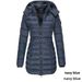 Winter Korean Style Women's Cotton Padded Jacket Mid-Length Slim-Fit Warm Outerwear W172_ecoleips.com