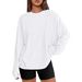 Long-Sleeved Round-Neck T-Shirt In Solid Colors For Autumn And Winter, Loose And Casual Design, Extra-Large Size, Perfec_ecoleips.com