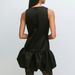 Women's Clothing Summer New Women's Sleeveless Short Dress Patchwork Black Tulip Design_ecoleips.com