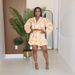 Women's Clothing Slimming Fashion Shirt With Puff Sleeves Zipper Detail Suit Dress_ecoleips.com