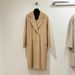 101801 Women's Goat Wool M Brand Double-Breasted Classic Cocoon-Shaped Loose Fit Long Autumn/Winter Coat_ecoleips.com